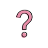 A pink question mark