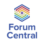 Forum Central log, which is a multi-coloured hexagon above the words Forum Central in blue text