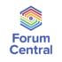 Forum Central log, which is a multi-coloured hexagon above the words Forum Central in blue text