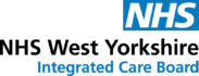 NHS logo (a blue rectangle with NHS in white letters) above the words NHS West Yorkshire Integrated Care board.